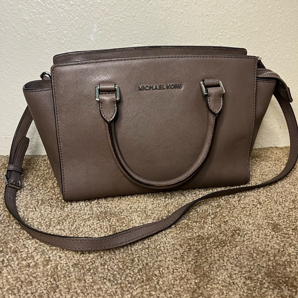 Michael Kors Brown Saffiano Leather Tote